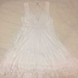 Free People White Lace Dress